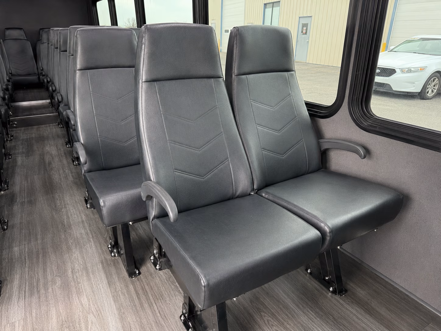 gilbert 18 passenger minibus inside