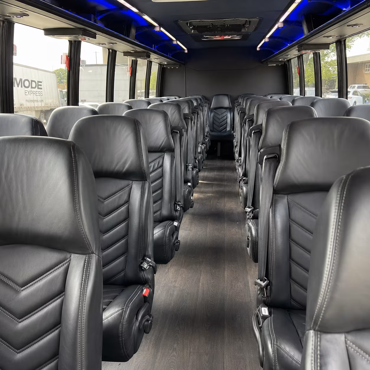 gilbert 25 passenger minibus interior