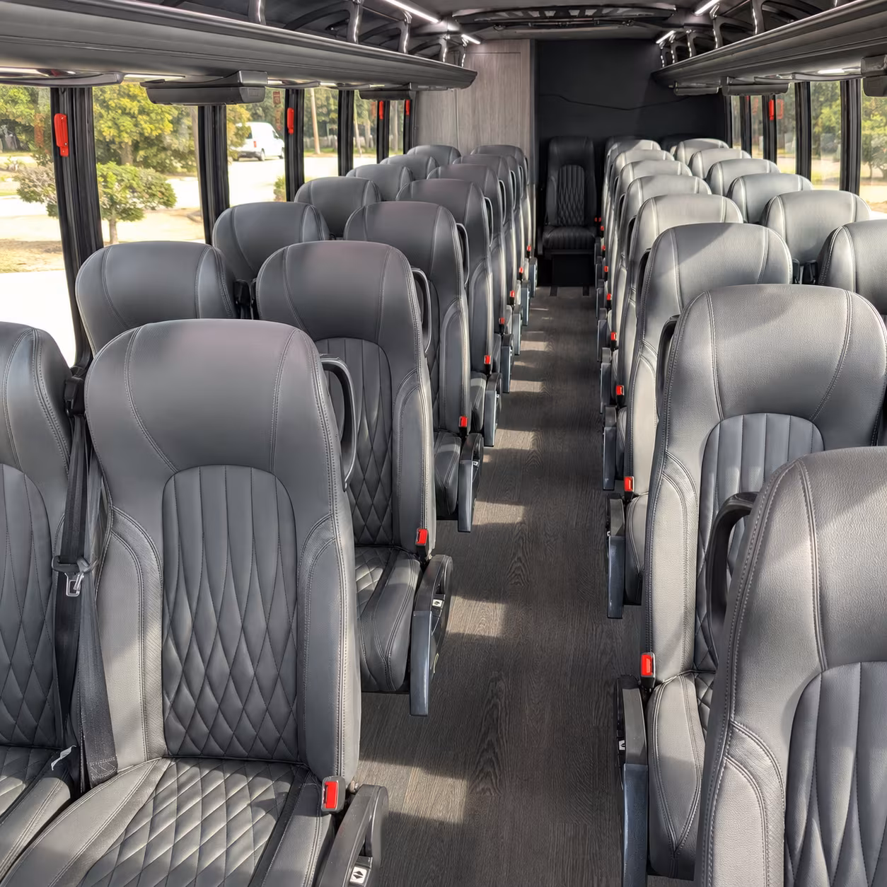 gilbert 28 passenger minibus inside