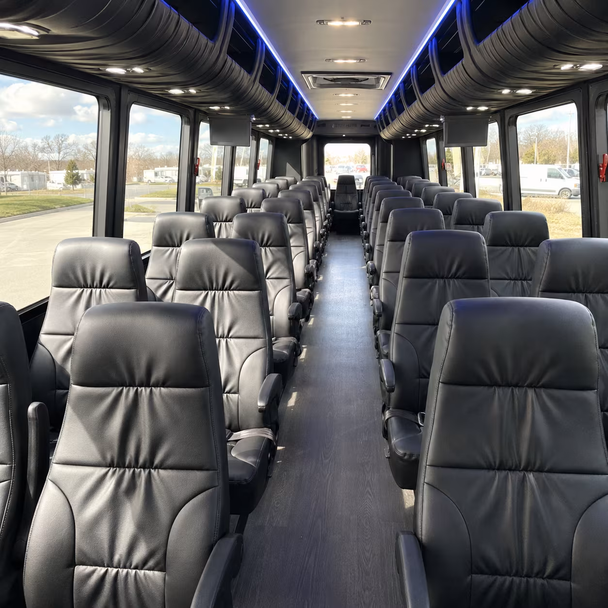gilbert 28 passenger minibus interior