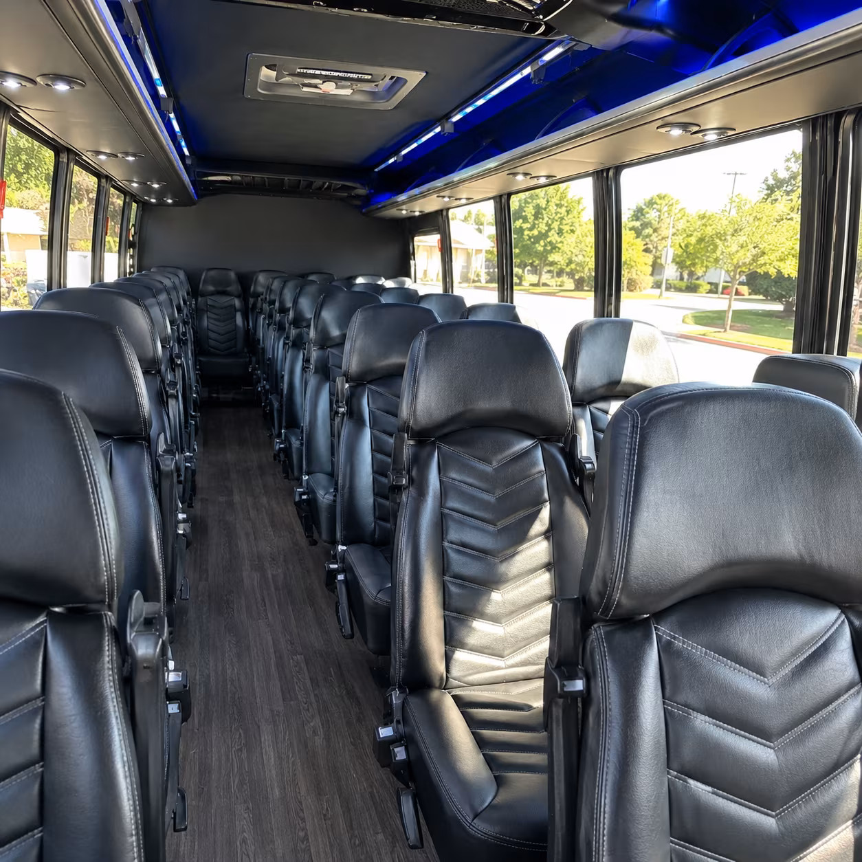 gilbert 30 passenger minibus inside