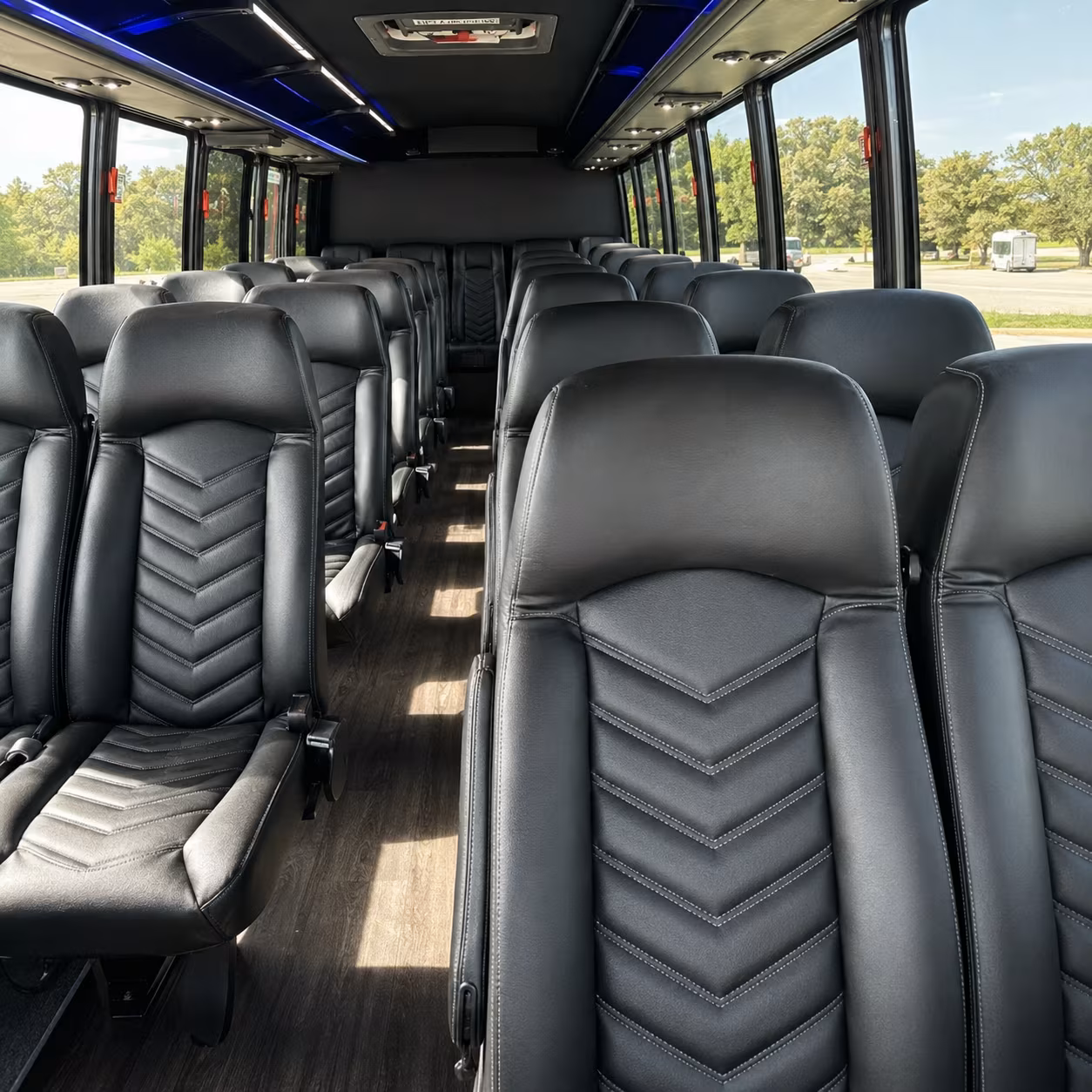 gilbert 35 passenger minibus interior