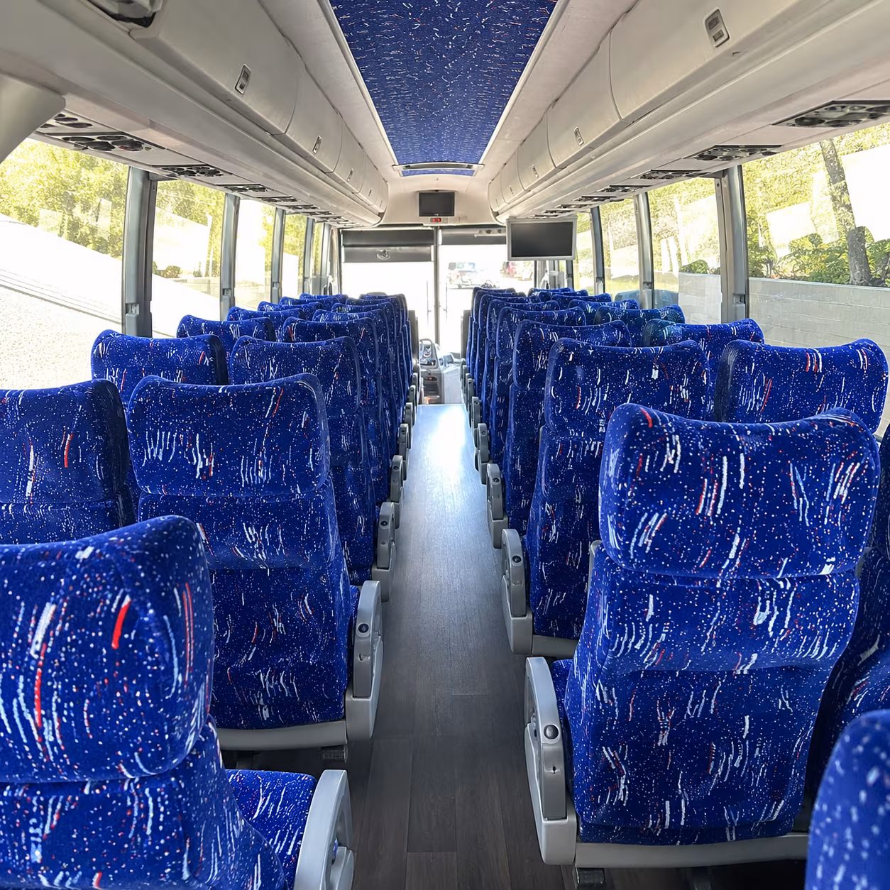 gilbert 50 passenger charter bus interior