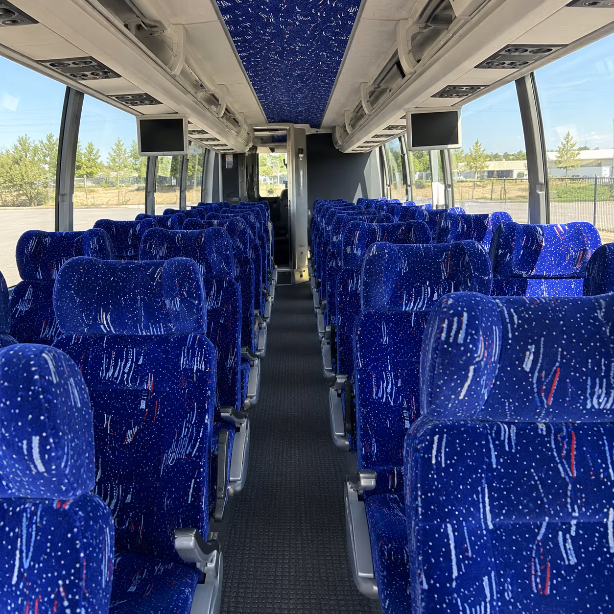 gilbert 54 passenger charter bus interior