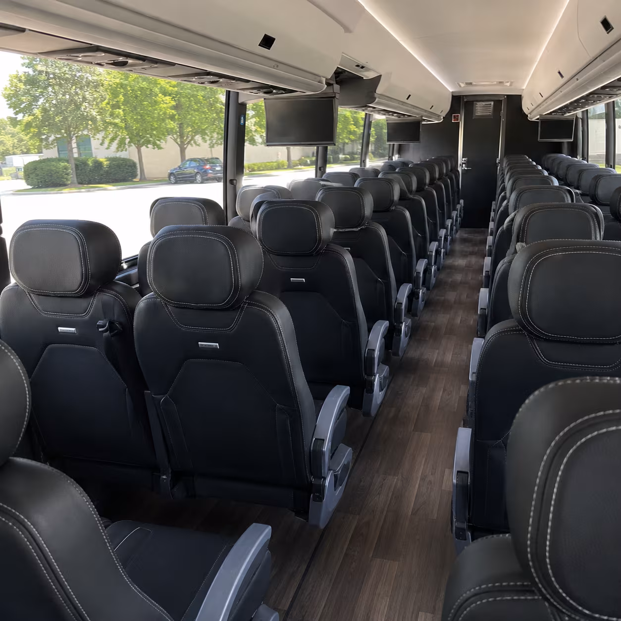 gilbert 56 passenger charter bus interior