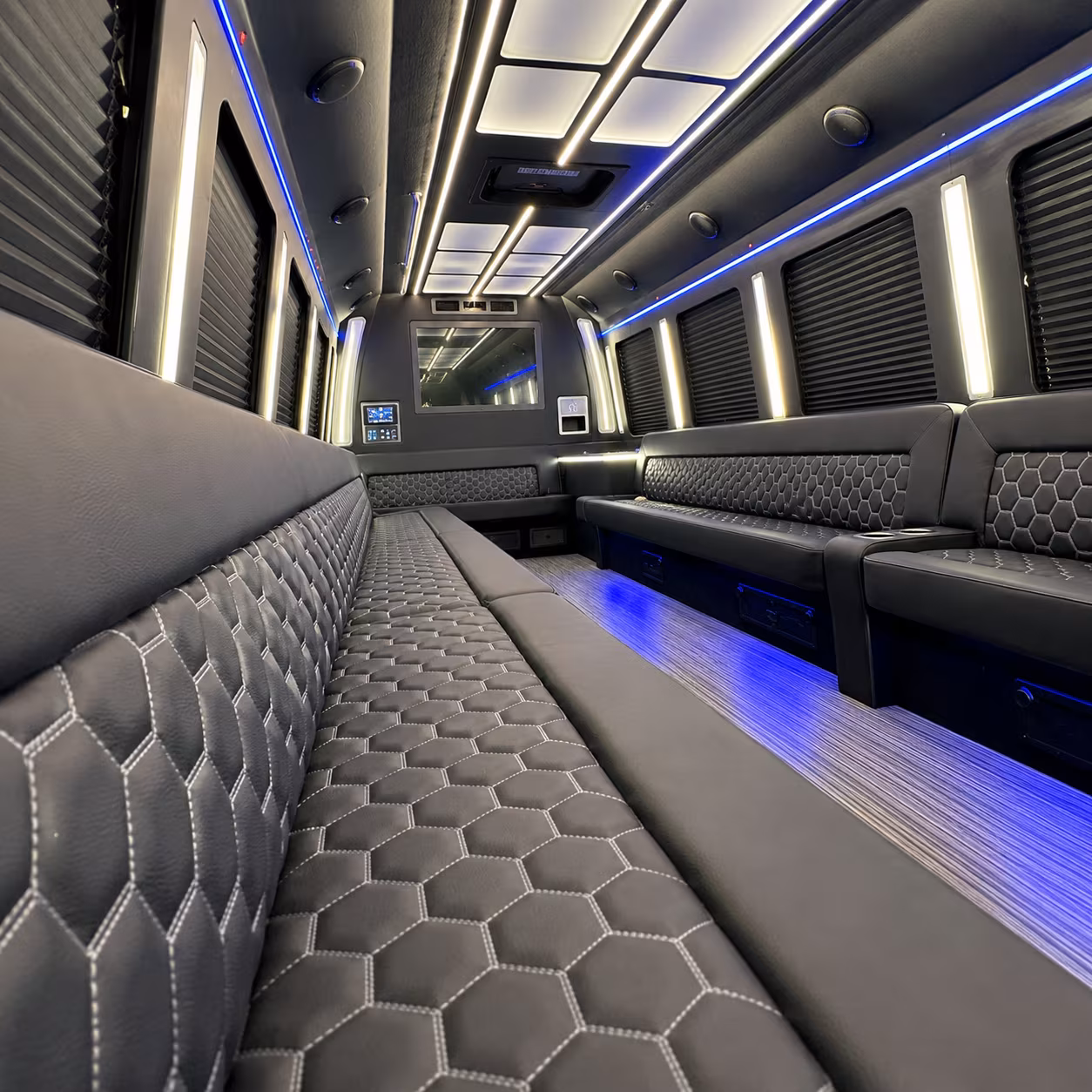 gilbert night town party bus rental