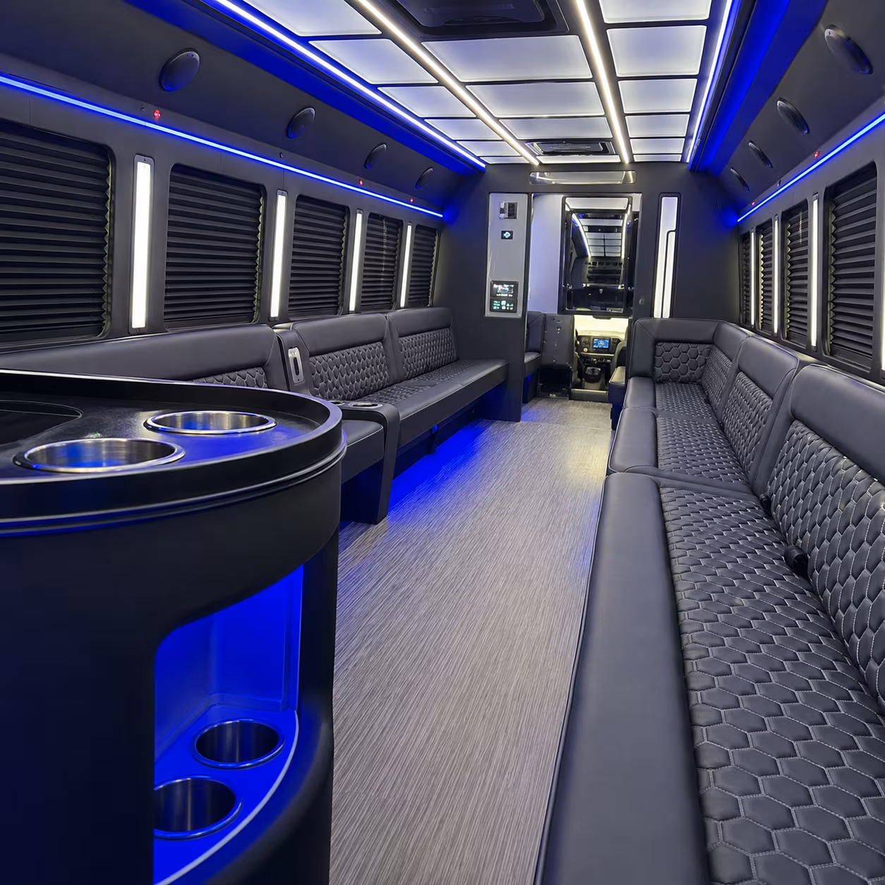 gilbert party bus inside