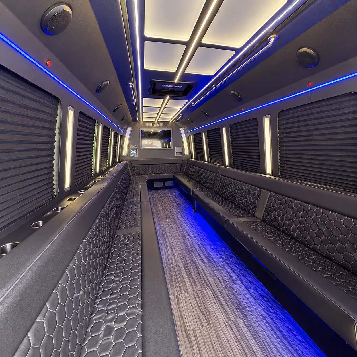 gilbert party bus interior